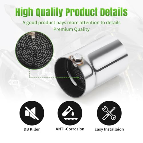 Motorcycle 51mm DB Killer Universal Exhaust Baffle Silencer - size: 51mm - With Small Wrench