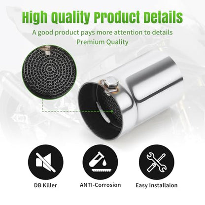 Motorcycle 51mm DB Killer Universal Exhaust Baffle Silencer - size: 51mm - With Small Wrench