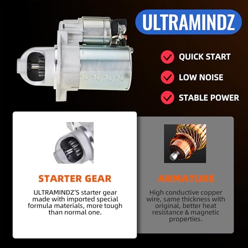 19090N Starter for Hyundai Sonata 2009-2013/ Santa Fe 2010-2012/ Santa Fe Sport 2013/ for KIA Sorento 2011-2013/ Optima 2012-2013 L4 2.4L 19090 361002G100 36100-2G100 36100-2G100-SJ