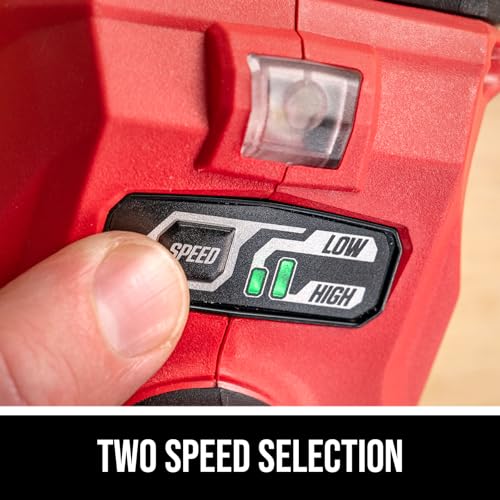 SKIL PWR CORE 20V Brushless 1/2 In. Impact Wrench with Two Speed Selection, includes 2.0Ah Battery and 20V Standard Charger - IW6720B-10