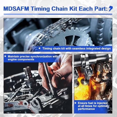3.7L Timing Chain Kit with Water Pump Oil Pump for 2002-2010 Dodge Dakota, for Jeep Grand Cherokee, Liberty, for Mitsubishi Raider V6 Engine Timing Replacement Parts OE# 53021249AA 53021250AA - color: 3.7L Dodge Jeep