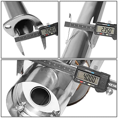 Auto Dynasty 4" Round Tip Catback Exhaust System For 2004-2010 Scion tC