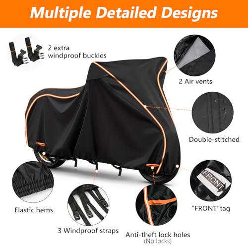 Motorcycle Cover for Vespa GTV, GTS (Super 300cc HPE,Sport, TECH 300cc HPE) - size: for Vespa GT