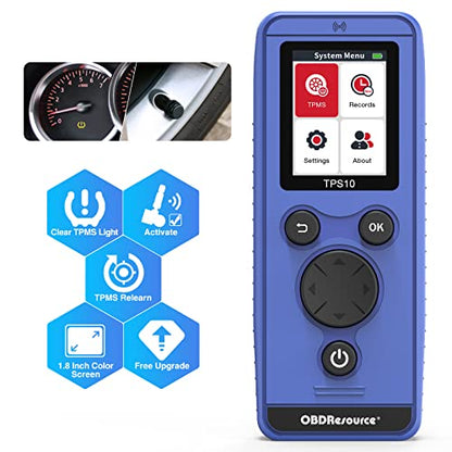 OBDResource TPMS Relearn Tool for Jeep Ford BMW Nissan/Honda/Mazda/Dodge Series Vehicles, TPS10 Universal Tire Pressure Monitor Sensor Activate and Reset Tool [Upgrade of U508]