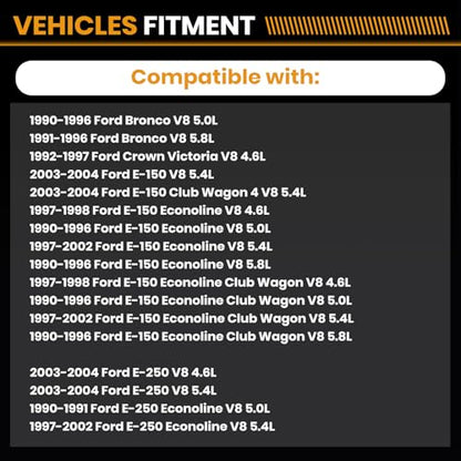 Fuel Injectors 0280150943 Compatible with Ford Lincoln 4.6L 5.0L 5.4L 5.8L - size: 0280150943 8P