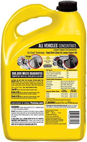 Prestone AF2000-6PK Extended Life Antifreeze - 1 Gallon, (Pack of 6)