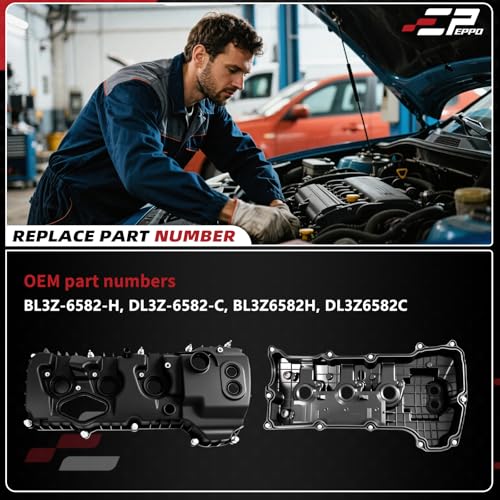 Valve Cover BL3Z-6582-H DL3Z-6582-C for F-150 Expedition 2013-17 3.5L V6 - size: DL3Z-6582-C