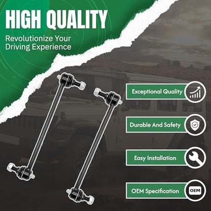 ‎‎K750124 2PCS Front Stabilizer Sway Bar End Links Fit for Acura 2006 2007 2008 2009 2010 2011 2012 2013 MDX, 2010-2013 ZDX, Compatible With Honda 2006 2007 2008 2009 2010 2011-2014 2015 Pilot - size: K750124 X2