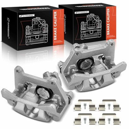 A-Premium Rear Left and Right Side Disc Brake Calipers with Bracket
