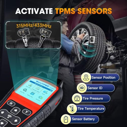 Autel MaxiTPMS TS508WF TPMS Relearn Tool, Activate/Diagnosis All Sensors