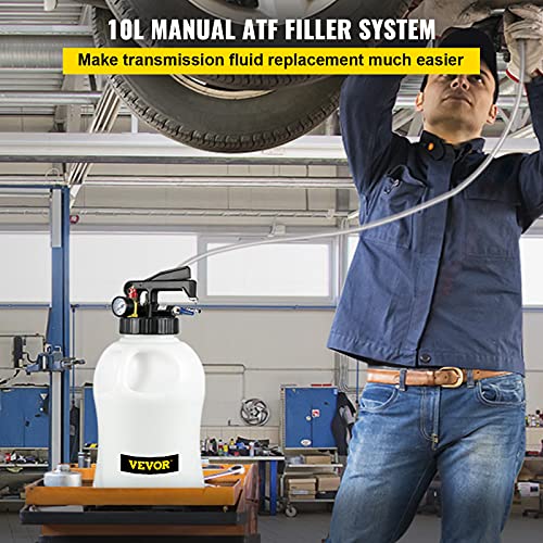 VEVOR Transmission Fluid Pump 2 Way ATF Refill System, 10 Liter Dispenser