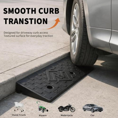 Curb Ramps for Driveway 2.8 Inch Rise 2 Pack - size: 2.8''Height