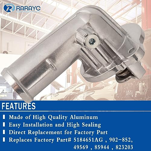 902-852 Aluminu Engine Coolant Thermostat Housing Assembly Replacement for |2011-2018 Dodge Durango Grand Cherokee Wrangler JK |