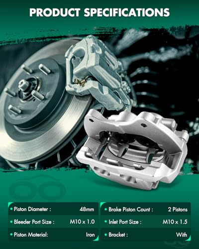 SCITOO - Front Disc Brake Calipers Assembly w/Bracket For Cadillac - size: Front[18B5288 & 18B5289]