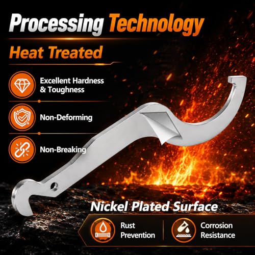 Shock Absorber Spanner/Drive Clutch Spanner Span Spreader Wrench Tool Compatible with Polaris ATV XP 550 RZR General 1000 Sportsman 550 Replace#：2877408 2877408-329