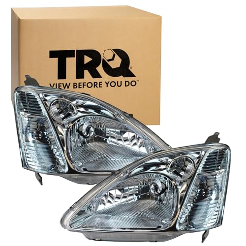 TRQ 2 Piece Headlight Assembly Set Driver & Passenger Side - style: HLA74287