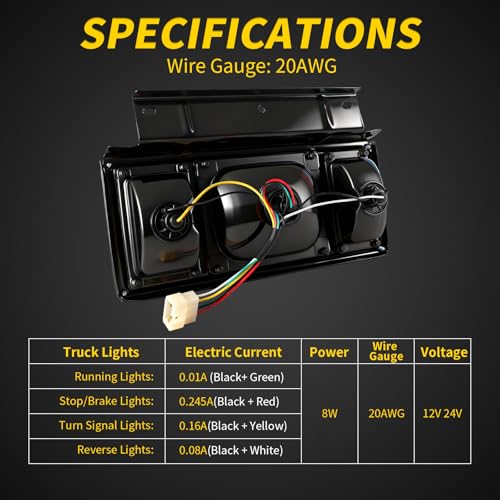 Tail Light Bar Kit with Iron Net Protection for Isuzu With Bulbs - color: Tail Lights-G