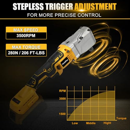Right Angle Impact Wrench for Dewalt 20V MAX Battery (No Battery)