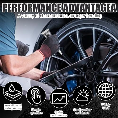 Tire Repair Glue, Tire Repair Nail, Black Rubber Cement Kit, 20ml - color: 20ml