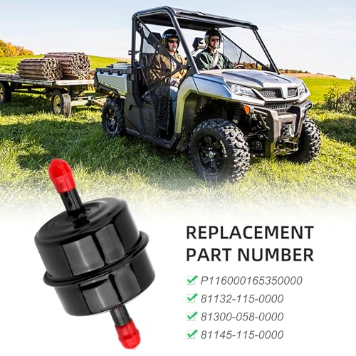 JERBOR Inline Fuel Filter 5/16" Fit for Hisun for Massimo for Axis