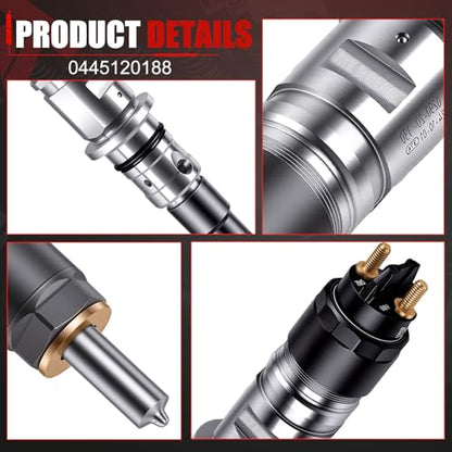 68210105AA Fuel Injector Set of 1 Compatible with 2011-2012 Ram 3500 6.7L - color: QMP-I02H0145