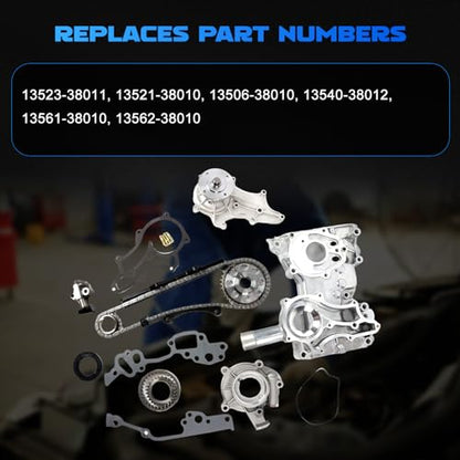 Timing Chain Kit w/Oil Pump Water Pump 2.4L Fit for 4Runner Pickup Celica - color: For 4Runner Pickup 85-95, Celica 85 2.4L L4