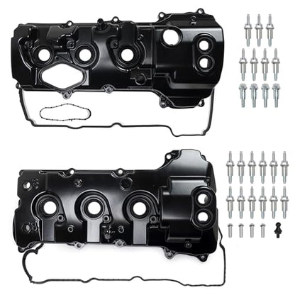 Upgrade Aluminum Engine Valve Cover kit Compatible with Ford F-150 Expedition 2013-2017 Transit 150 250 350 2015-2022 Lincoln Navigator 2015-2017 Replacement for BL3Z-6582-H DL3Z-6582-C Left & Right
