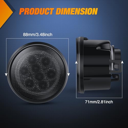 Nilight JK Front Turn Signals Light For 2007-2017 Wrangler JKU - color: JK 2007-2017 Turn Signals Light