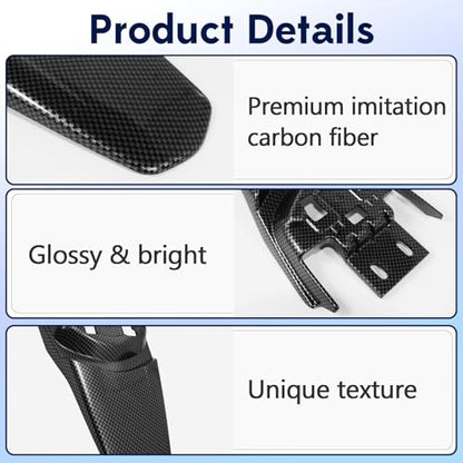 Rear Fender for Surron Light Bee X/S Segway X160 X260, Imitation Carbon Fiber Parts, Short Back Fender Protector for Electric Mountain Bike (Not for Talaria) - style: Imitation Carbon Fiber