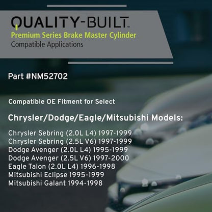 QUALITY-BUILT Brake Master Cylinder for 95-00 Dodge, NM52702 - size: NM52702