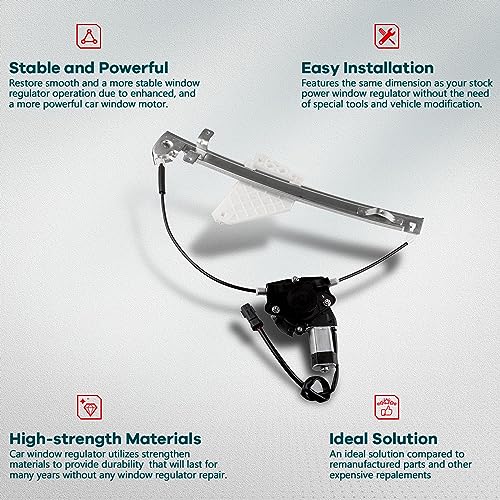 FINDAUTO Power Window Regulator for 1999-2000 for Jeep Grand for Cherokee - size: Rear Right, style: 1999-2000 for Jeep Grand for Cherokee