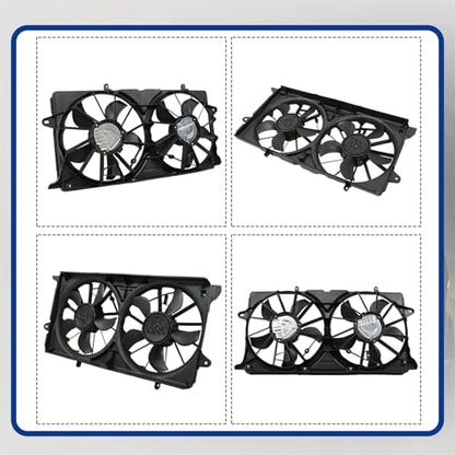 Radiator Cooling Fan Replacement for 23123633 23123634 Replacement for Silverado 1500 2015-2019 Replacement for Sierra 1500 2015-2019