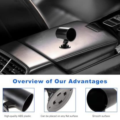 Car 2" 52mm Single Hole Dash Gauge Pod Holder, 360 Degrees Rotatable Single Gauge Console Dashboard Pod Mount, Universal Plastic Housing Pod Meter Cup Gauges for Most Vehicles - color: Single Hole