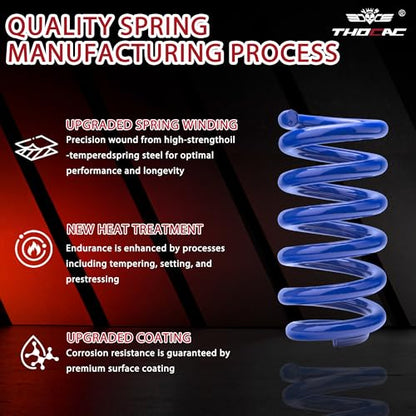 3'' Front Lowering Coil Springs Compatible with 1963-1987 Chevy C10 GMC C15 2WD, Bolt-On Powder Coated Drop Coils Front Suspension Kit (Blue) - color: blue, size: 1963-1987 C10 C15