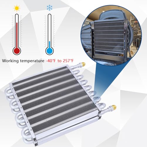 16 Pass Universal Transmission Oil Cooler Kit - color: gray