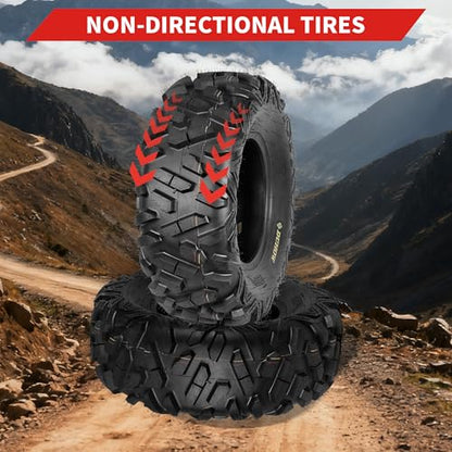 GarveeTech ATV Tires, 2 Pack 29x9-14 29x9x14 ATV UTV All Terrain Tires for Trail, Desert, Mud, Dirt, Street, Sand, 6PR Tubeless - size: AT29X9-14, style: Pattern A