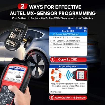 Autel MaxiTPMS TS508WF KIT 2026 TPMS Programming Tool with 8PCS MX Sensor ﻿