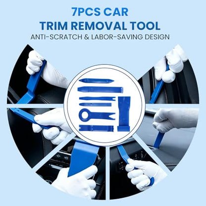 Paintless Dent Repair Kit, 154PCS Dent Puller kit,Dent Removal Tools with Metal Dent Lifter, Bridge Puller, T-Slide Hammer PDR Kit for Car Dent Repair, dings, creases and Hail Damag