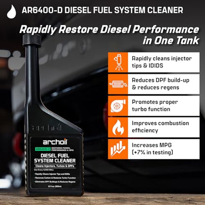 Archoil Ultimate Diesel Kit - AR9100 Friction Modifier (16oz) + AR6500 Diesel Treatment (40oz) + AR6400-D Diesel Fuel System Cleaner (12oz)