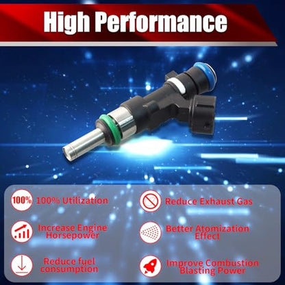 Set of 4 Fuel Injectors 1465A029 FJ973 Replacement - size: FJ973