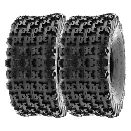 SunF 20x11-8 ATV UTV Knobby Tire 20x11x8 Sport Race 6 PR A027 - PAIR of 2 - size: 20x11-8
