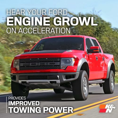K&N Cold Air Intake System: High-Flow Air Filter, Increase Performance & Towing: Compatible with 2011-2014 FORD: F150, 57-2583