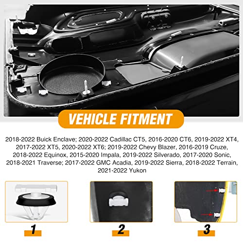 GOOACC 30pcs Body Side Exterior Trim Moulding Clip with Sealer for GM 11547581 Chevrolet Buick Cadillac GMC Enclave CT6 XT5 XTS Cruze - color: 30Pcs Exterior Trim Moulding Clip