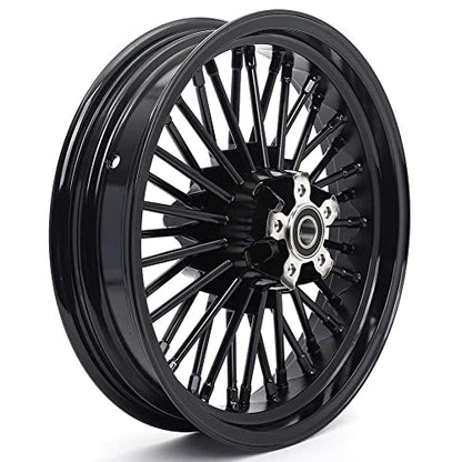 TOFR 16x3.5 16x3.5 Fat Spokes Wheels Black For Harley Sportster X48 10-20