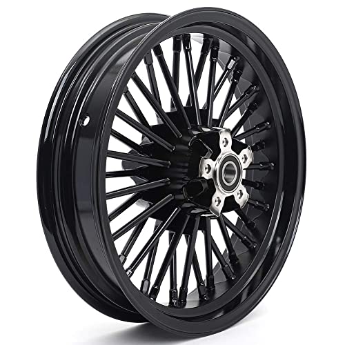 TOFR 16x3.5 Fat Spoke Black Front Wheel For Harley Touring Baggers 84-08 - color: Gloss Black, size: Front:16inch x 3.5inch