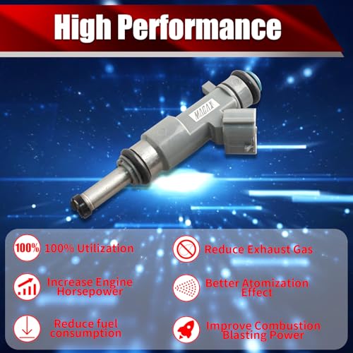 Set of 4 Fuel Injectors 16600-EA00A FJ744 Replacement - size: FJ744