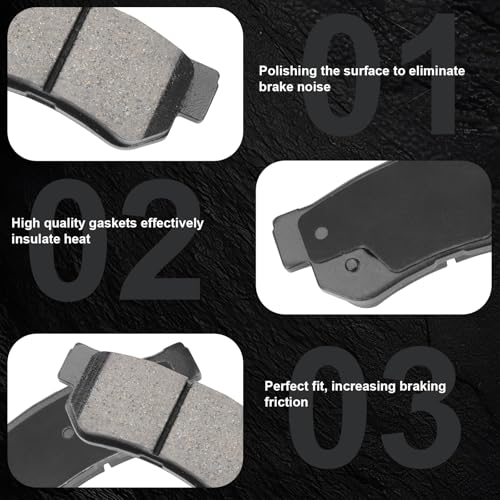 D924+D813 Front and Rear Ceramic Brake Pads Kit Fit For Hyundai Elantra 2007-2009, For Sonata 2003-2008, For Tucson 2005-2009, For Kia Magentis 2003-2010, For Optima 2003-2010 - style: HZ924+HZ813
