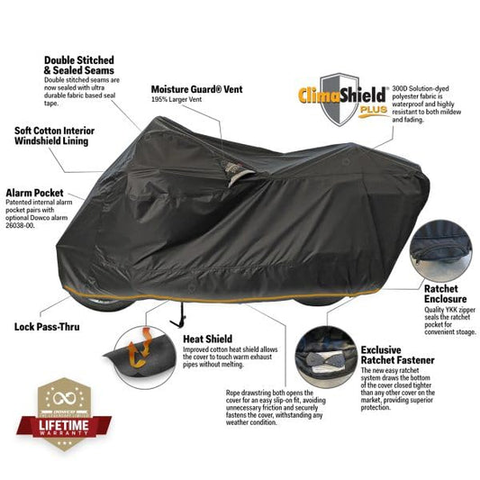 Dowco WeatherAll Plus Ratchet Motorcycle Cover 52003-02 - size: Large (L)