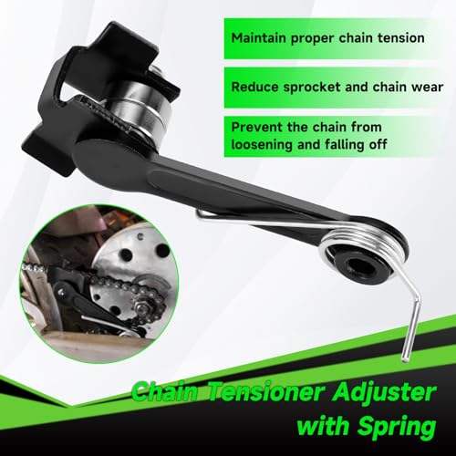 Rear Sprocket Freewheel Chain Plate Guide Assembly Compatible with Razor MX650 MX500 SX500 RSF650 Dirt Bike Electric Rocket Motocross Motorcycle Parts with 25H 132 Link Drive Chain Tensioner