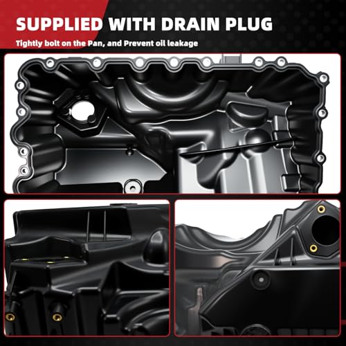 EPPO Transmission Oil Pan 11137618512 2013–2018 fit for B-MW 528i, 328i, 320i, X1, Z4, 228i, 428i 2.0L N20, N26 SULEV 11-13-7-618-512 - size: 11137618512